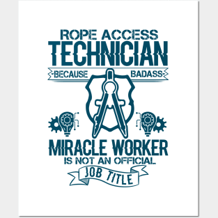 Rope Access Technician Funny Gift Humor Posters and Art